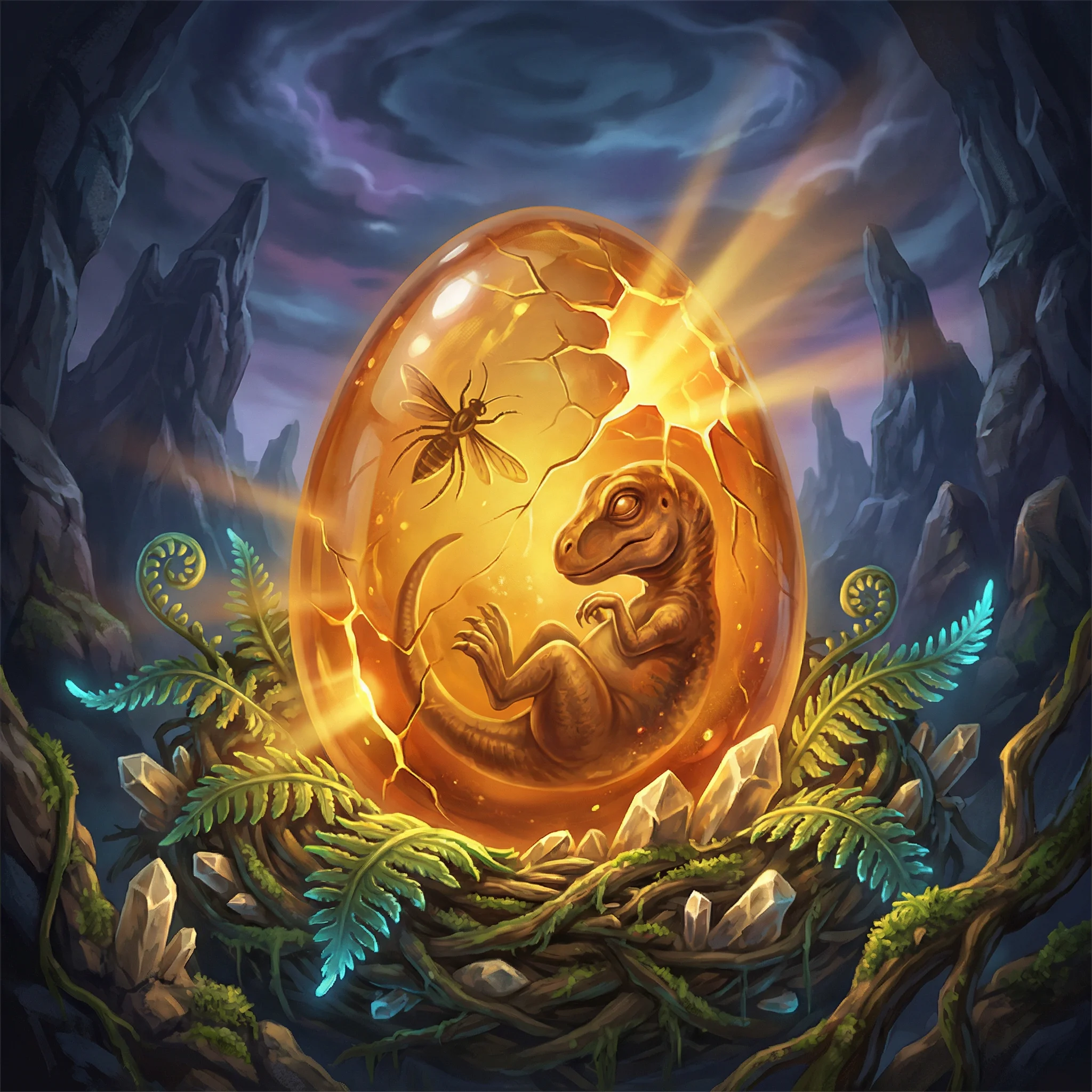 琥珀恐龙蛋，藏着远古智慧的 383棋牌 史前孵化之选